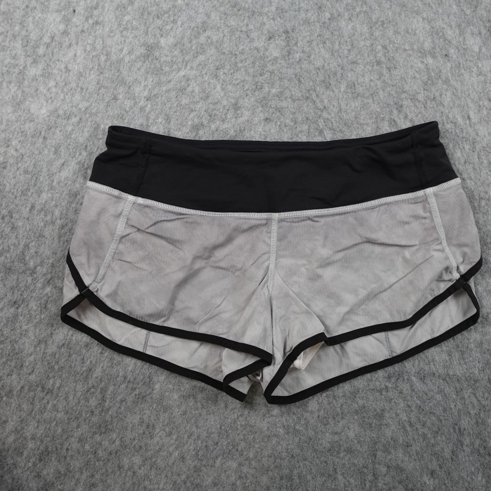 Lululemon Shorts Women 6 Gray Speed Up Low Rise Running Athletic Activewear 2.5"